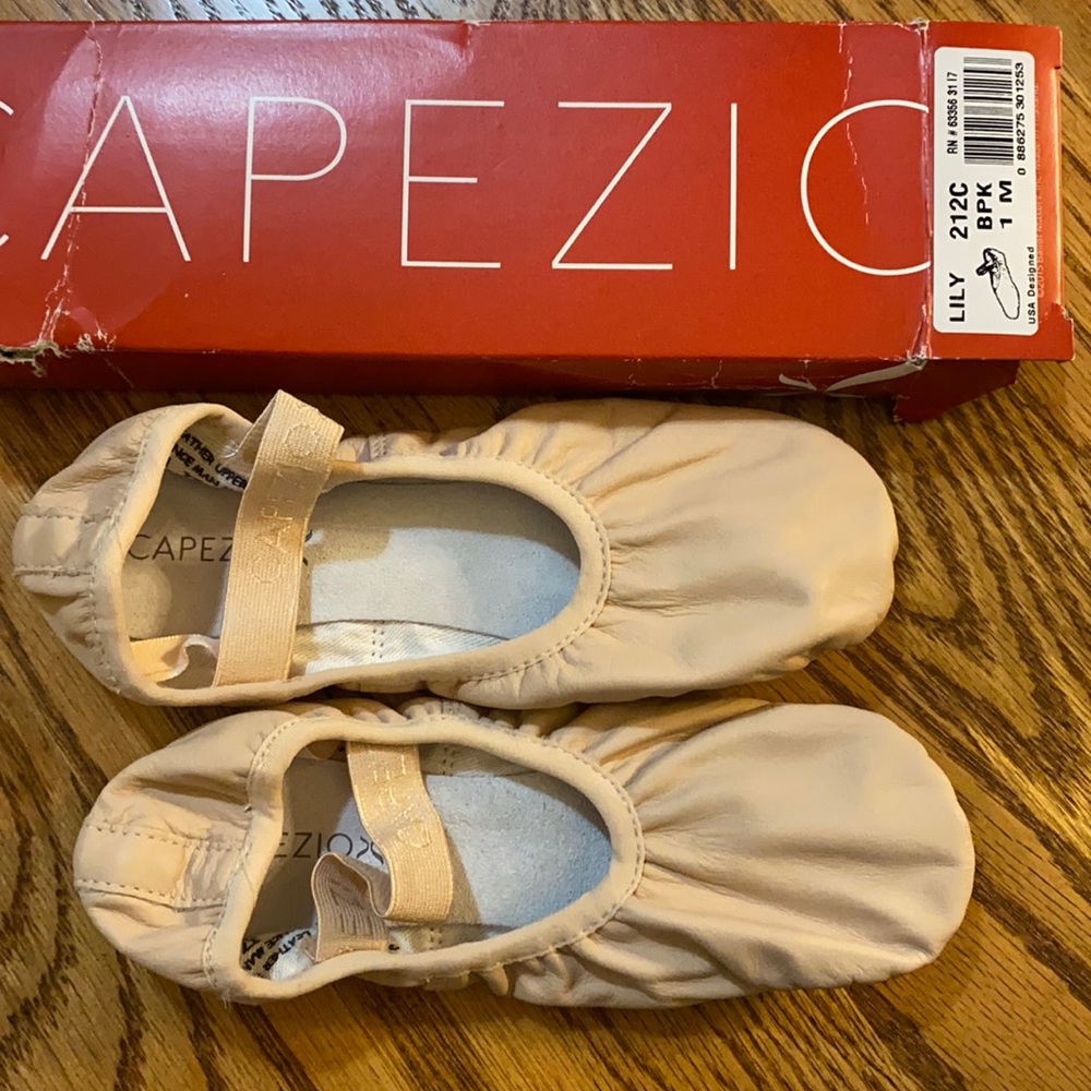 NWT Capezio leather ballet slippers